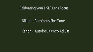 Lens Calibration