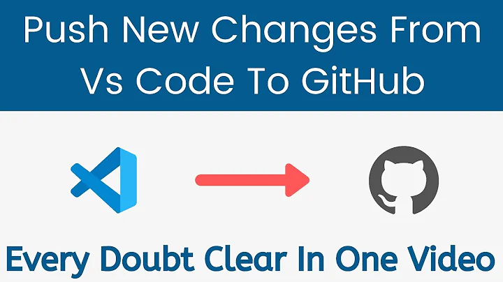 How to push changes from visual studio code to GitHub | Tech Projects
