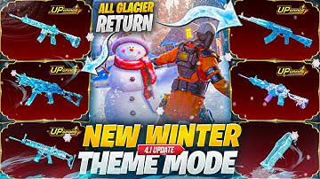 4.1 Update Winter Theme Mode | All Glaciers are Coming? |PUBGM 