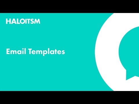 Email Templates in HaloITSM