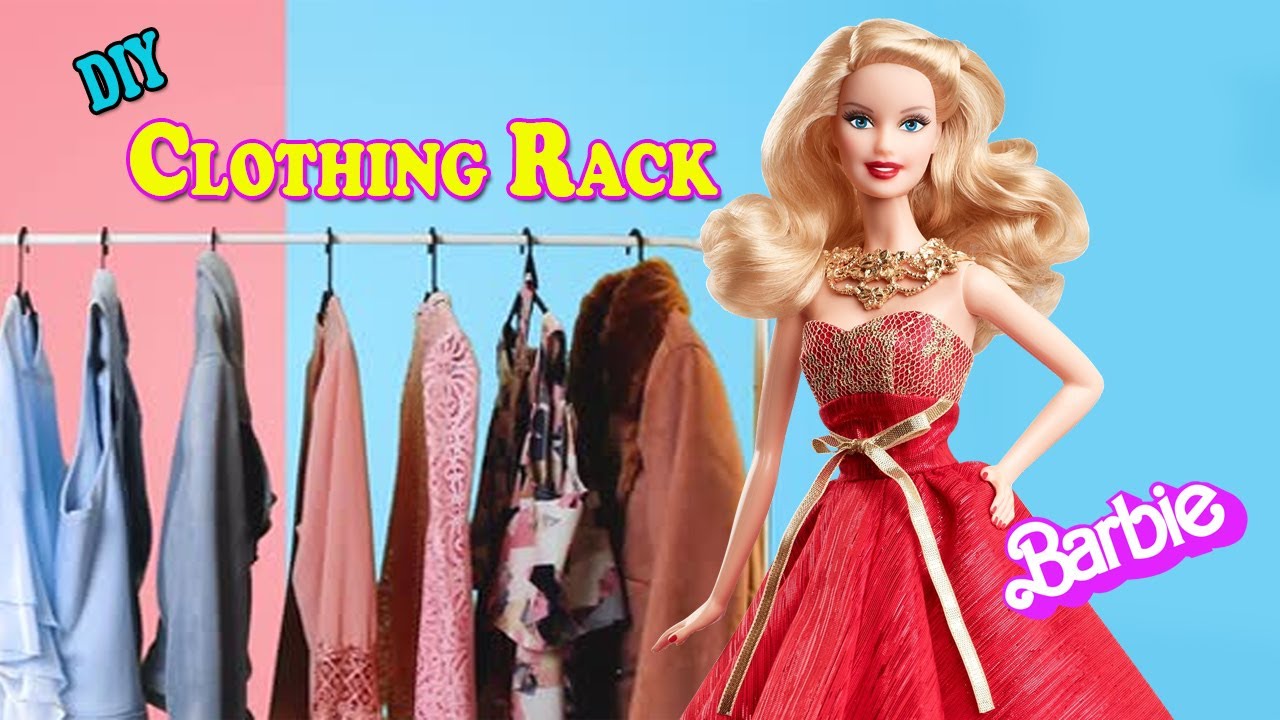 DIY Wire Barbie Clothes Rack and Hangers 