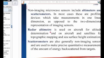 Introduction to Microwave SAR Remote Sensing
