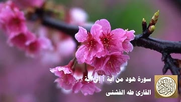 طه الفشني - سورة هود من آية ١ إلى آية ١٣ - الر ۚ كِتَابٌ أُحْكِمَتْ آيَاتُهُ...