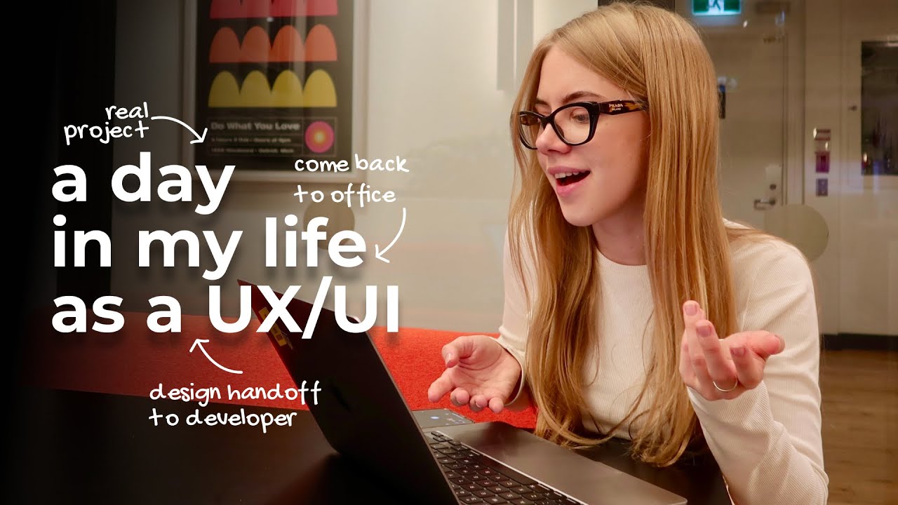 Realistic Day in the Life of a UX/UI Designer (office, design handoff ...