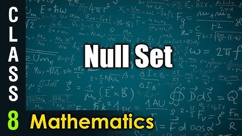 Null Set | 8th Class Mathematics | Digital Teacher