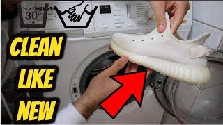 HOW TO CLEAN YEEZYS/SNEAKERS IN THE WASHING MACHINE..!!!