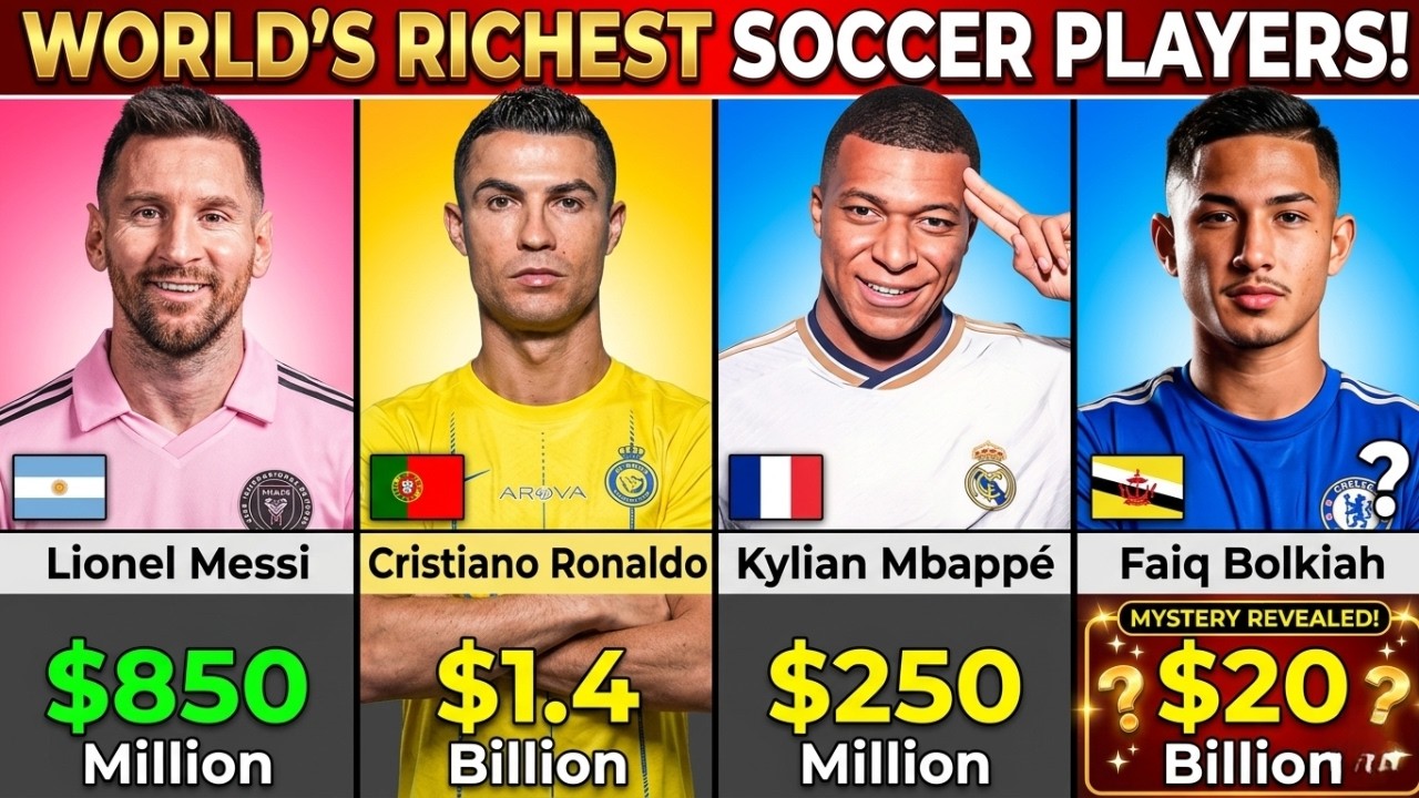These are the richest soccer players in the world