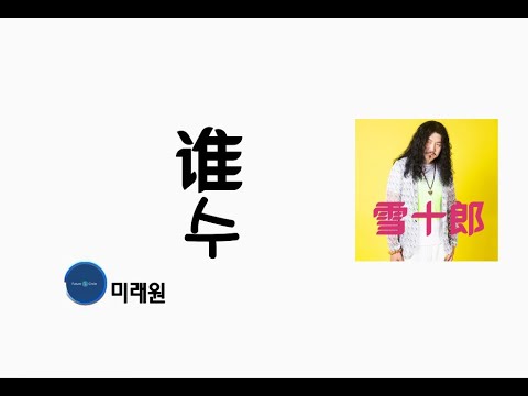 [중국노래]한글가사/해석/자막/병음 설십랑(雪十郎)의 수(谁)