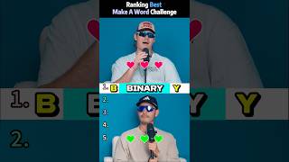 Ranking The Funniest Make A Word Challenge moments 😂 #shorts #wordchallenge #couplegoals #comedy