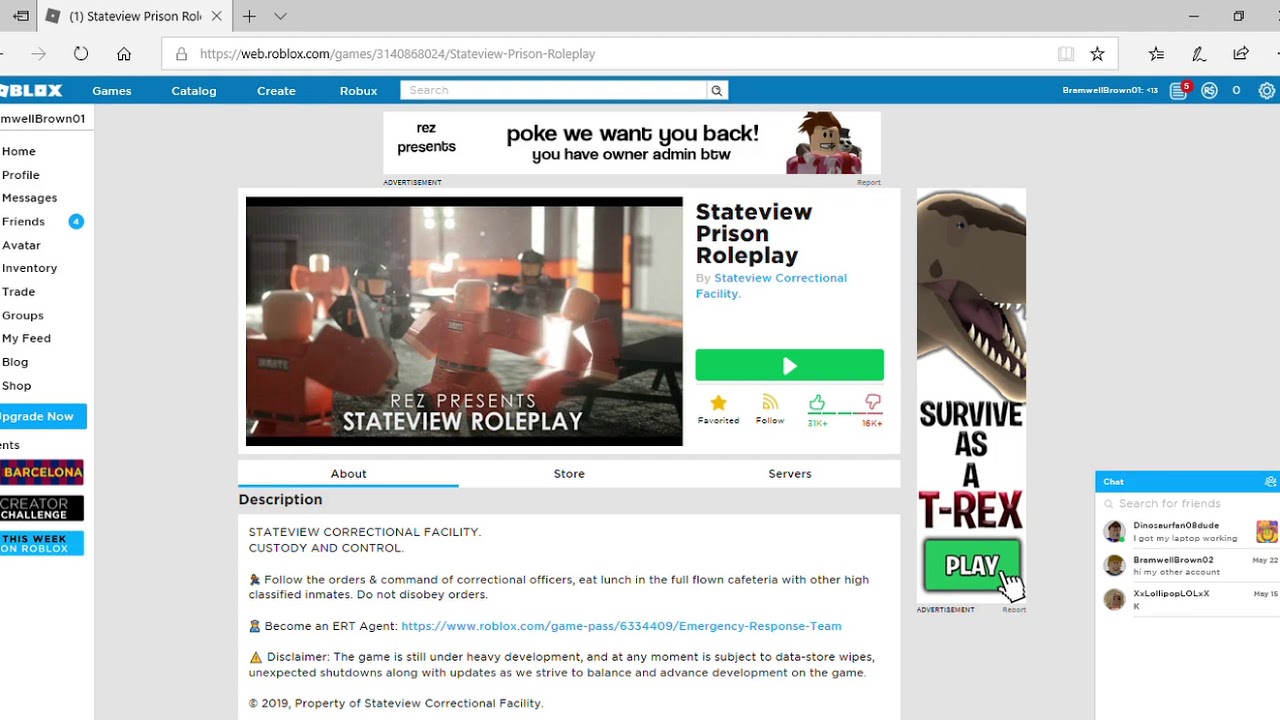 Stateview Prison Rp Ep1 Youtube - rp stateview prison roleplay roblox