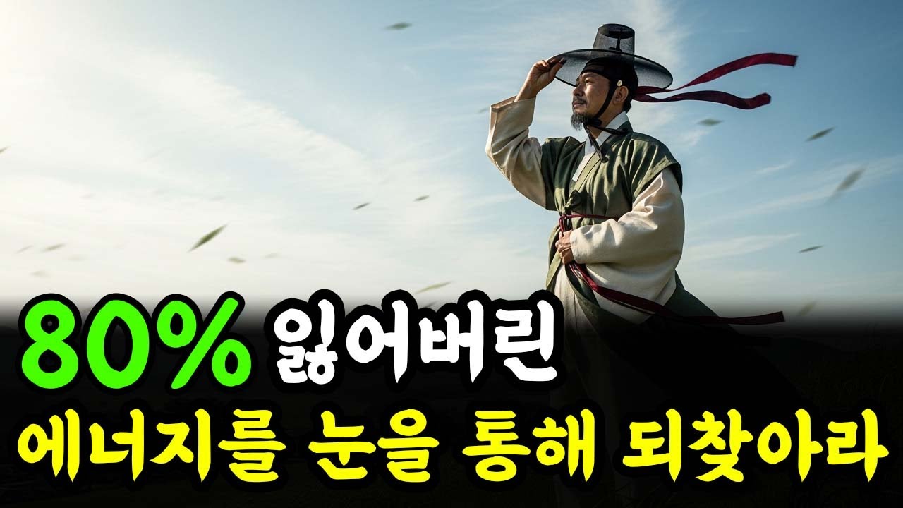 당신의 눈으로 새어 나간 에너지 80%를 되찾는 법 | 인생 철학 | 고인의 가르침
