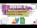 Onedite  delete the row and move it to another sheet by selecting a menu item  apps script