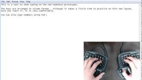 KeyMouse® - Typing with New Prototypes