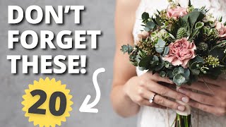 20 COMMONLY FORGOTTEN WEDDING ITEMS | How To Plan A Wedding Budget by ThirtyEight Investing 1,420 views 2 years ago 10 minutes, 16 seconds