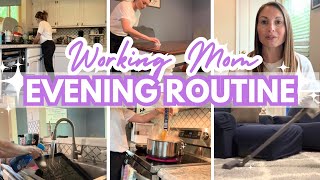 WORKING MOM EVENING ROUTINE | CLEAN WITH ME 