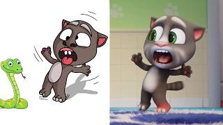 Laugh With My Talking Tom 2 -Crazy Fails Funny Drawing Meme