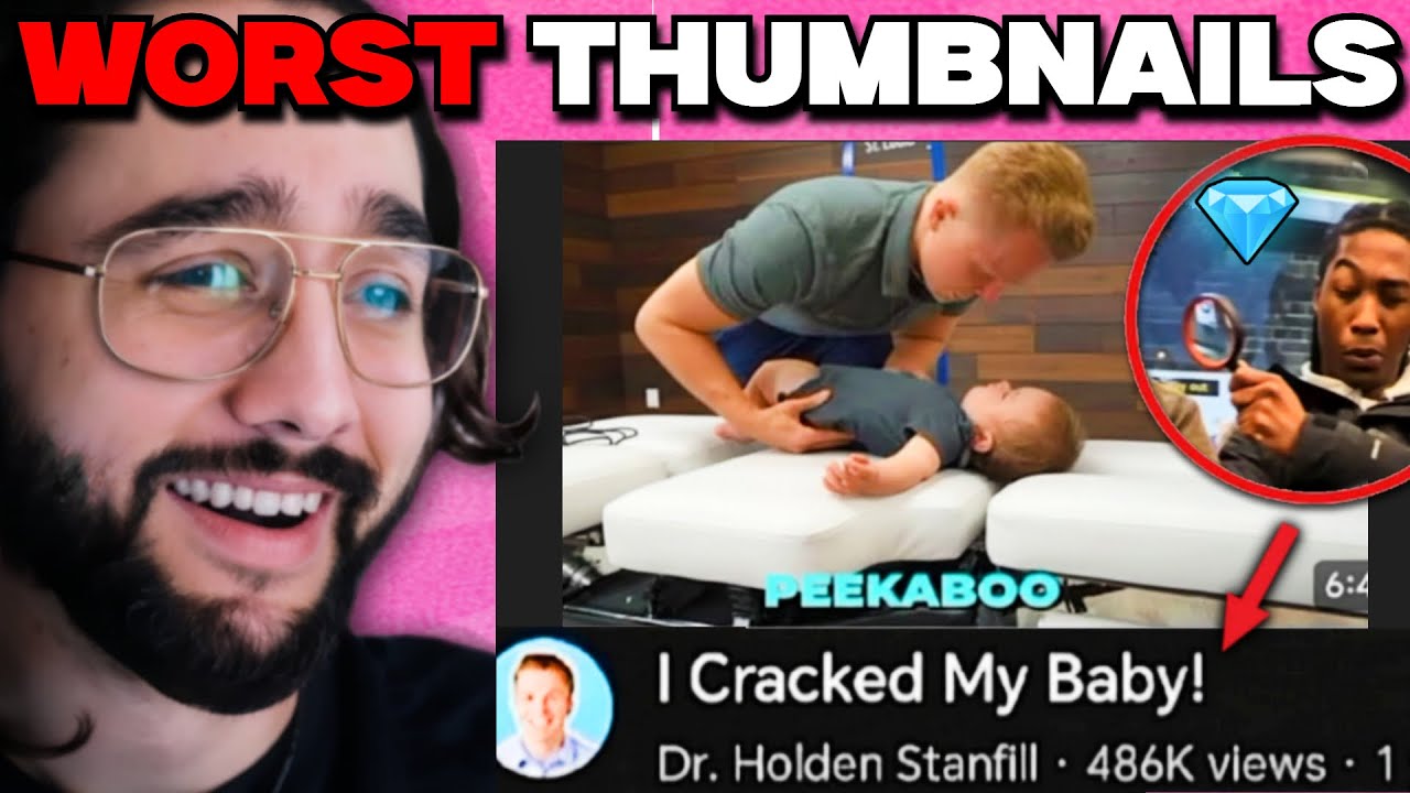 Two Idiots laugh at the WORST thumbnails in Youtube History 😭