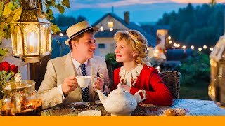 A Romantic Evening Tea Play at a Festival from the 1960s Russia.