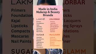 💄 Top 10 Made in India Makeup &amp; Beauty Brands | Budget to Premium | Proudly Indian 🇮🇳✨