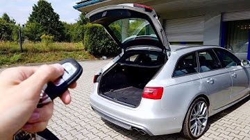 Audi A6 C7 (4G) remote boot closing activation #OBDeleven