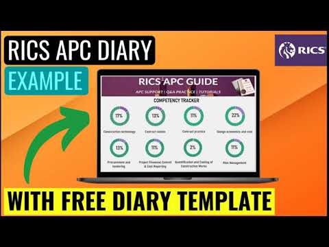 RICS APC DIARY EXAMPLE - WITH FREE EXCEL DIARY TEMPLATE