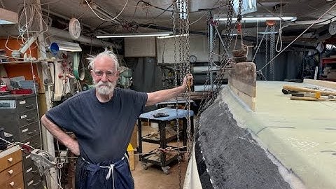 26 Nov 2025 Starbord keel in position ready for epoxy