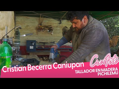 CreArte: Cristian Becerra Caniupan, artesanías y esculturas en madera