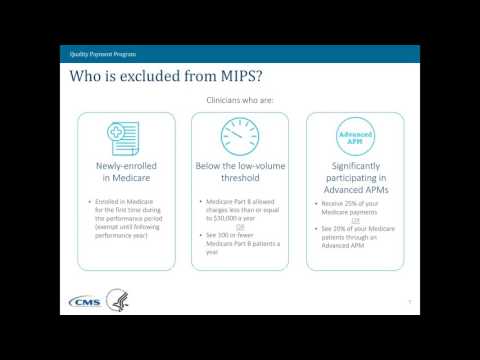 CMS Webinar – MIPS Quality And Cost Performance Categories