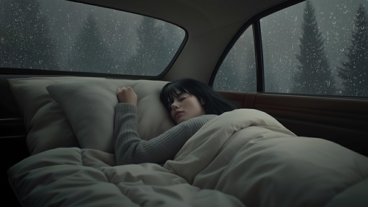 Вот он, ваш любимый звук дождя! Звук дождя, бьющегося в стекло, и гром для сна и расслабления⛈️