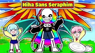 HIHA CHẾ TẠO THÀNH CÔNG BỘ GIÁP SERAPHIM SANS CỰC MẠNH TRONG MINECRAFT*HIHA SERAPHIM SANS 🧚💙🧡💚