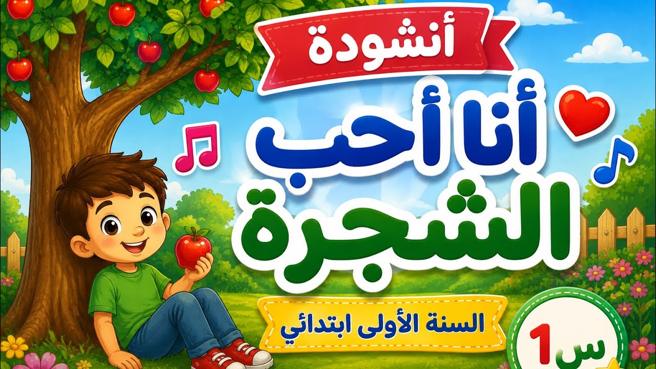 أنشودة أنا أحب الشجرة، السنة الأولى ابتدائي 