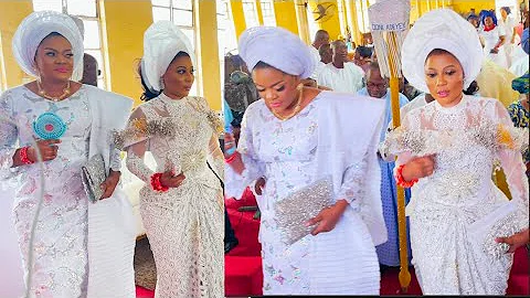 Majestic: Ooni of Ife' First Wife & New Bride Mesmerize with their Dance at the Wedding Thanksgiving