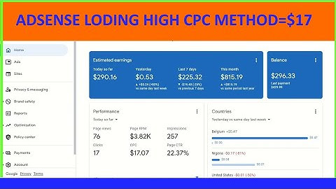 Adsense loading high cpc tricks =$17