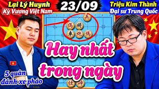 Cờ tướng LẠI LÝ HUYNH vs Triệu Kim Thành với 5 quân đánh xe pháo 