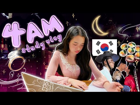 4AM STUDY VLOG Before WEDDING In Korea Ep 01