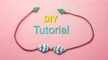 #30 Simple bracelet tutorial/ Diy macrame/ cách thắt vòng tay đơn giản