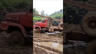 Old Truck Stuck In Mud