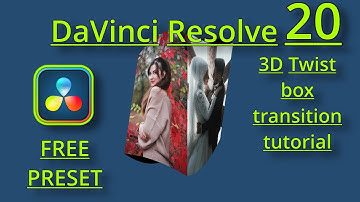 Tutorial voor 3D verticale twistbox-overgang. GRATIS VOORINSTELLING. DaVinci Resolve 20.