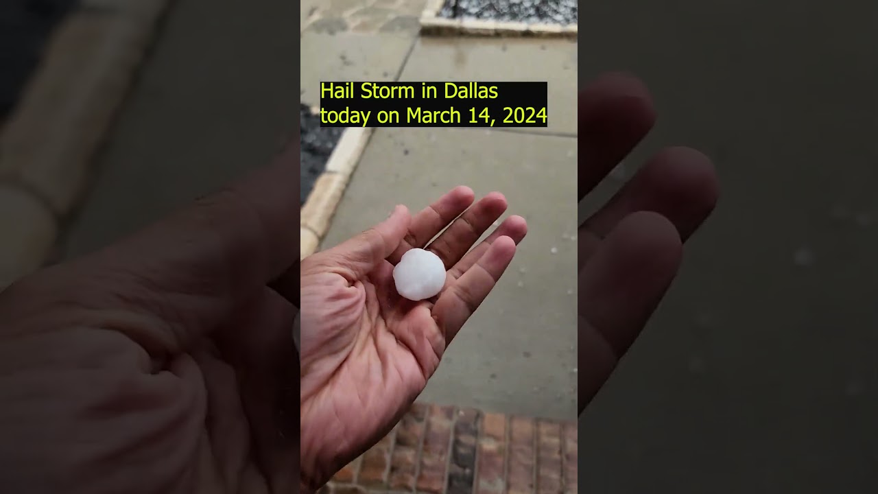 Hail Storm in Dallas Today | March 14, 2024 