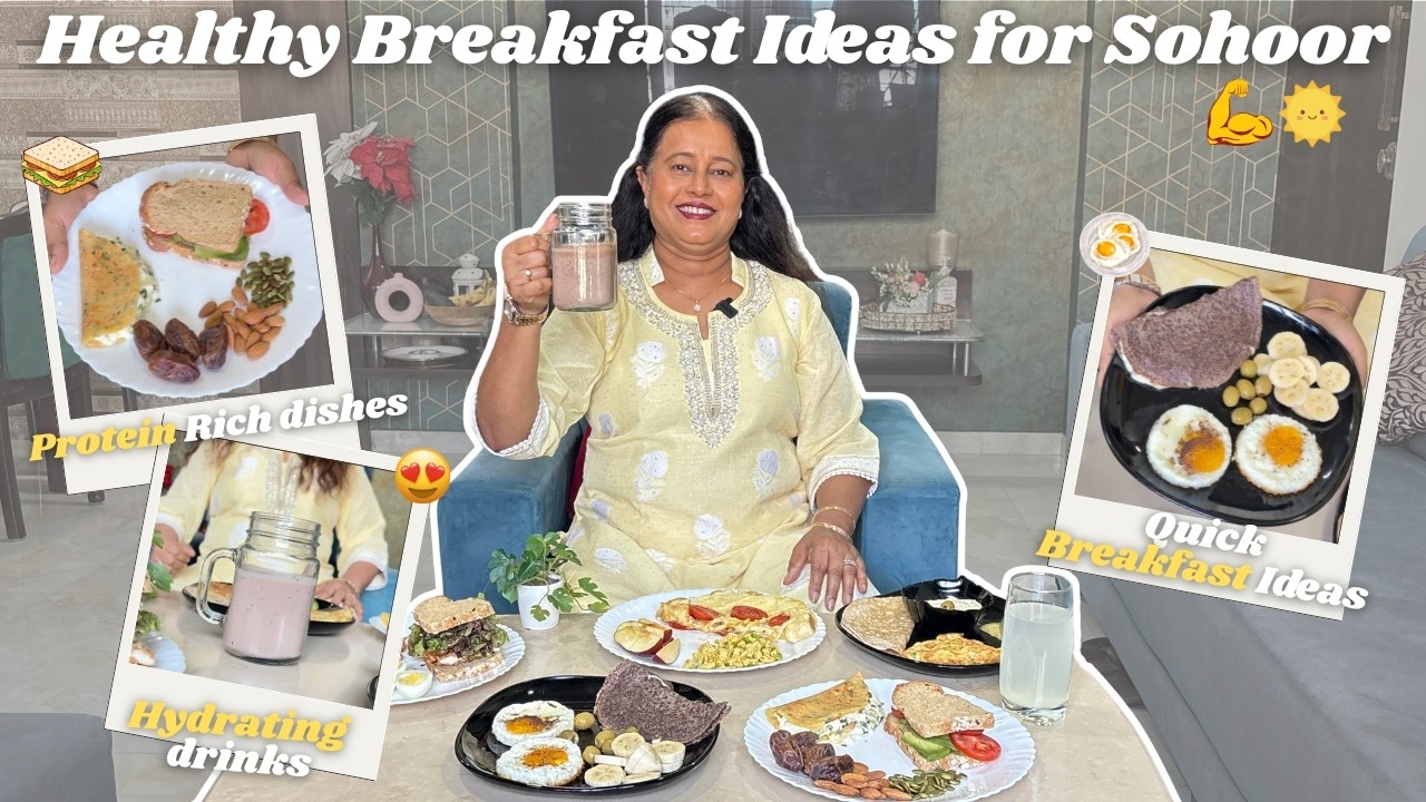 5 *ПОЛЕЗНЫХ ИДЕЙ ДЛЯ ЗАВТРАКА* на Сохур🌙✨| Вкусно и с высоким содержанием белка💪🏻 | Приготовлено ...