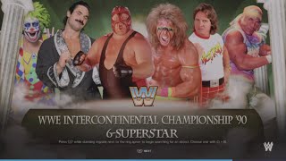 WWE 2K24 Vader VS Rude, Doink, Warrior, Graham, Roddy 6-Man Elm. Match WWE IC Tittle '90