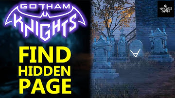 Gotham Knights Find The Hidden Page - Use AR to Locate Cache Marker at Gotham Cemetery