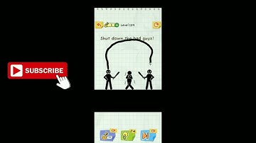 Draw 2 Save Stickman Puzzle New Update Level 124 Shut down the bad guys!