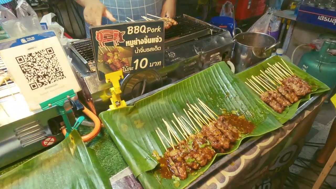 NIGHT MARKET BBQ PAK CHONG THAILAND