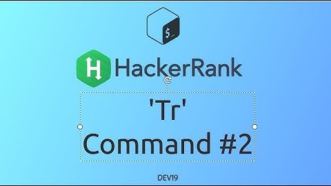 #26 Tr Command #2 | HackerRank Linux Shell #shellscripting #hackerrank #coding  #843