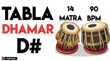Dhamar Taal Tabla Loop D# Scale | 90 Bpm | 14 Matra|#muzzico