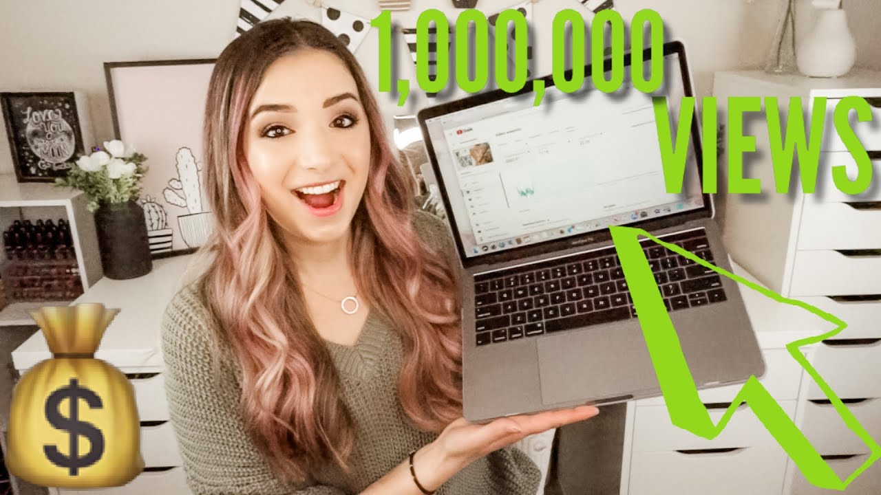 THIS IS HOW MUCH YOUTUBE PAID ME FOR MY 1,000,000 VIEWED VIDEO ...