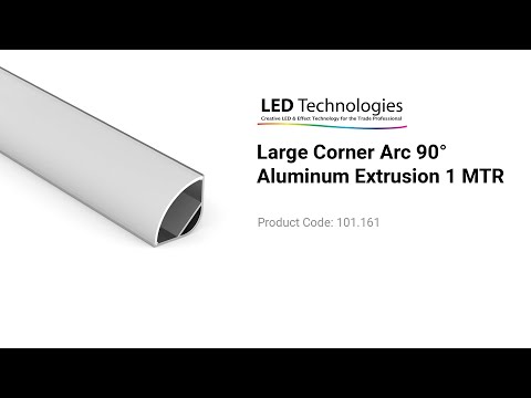Large Corner Arc 90° Aluminum Extrusion 1MTR