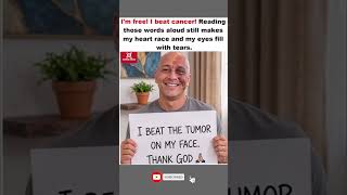 I beat the tumor on my face. Thank God!" A survivor's victory cry. 🎗️❤️🎉#shorts
