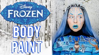 DISNEY FROZEN 2 BODY PAINT! ️ ️  | BROOKE ELLIS 